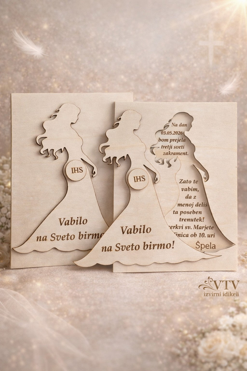 ✨ Leseno vabilo za sveto birmo ✨