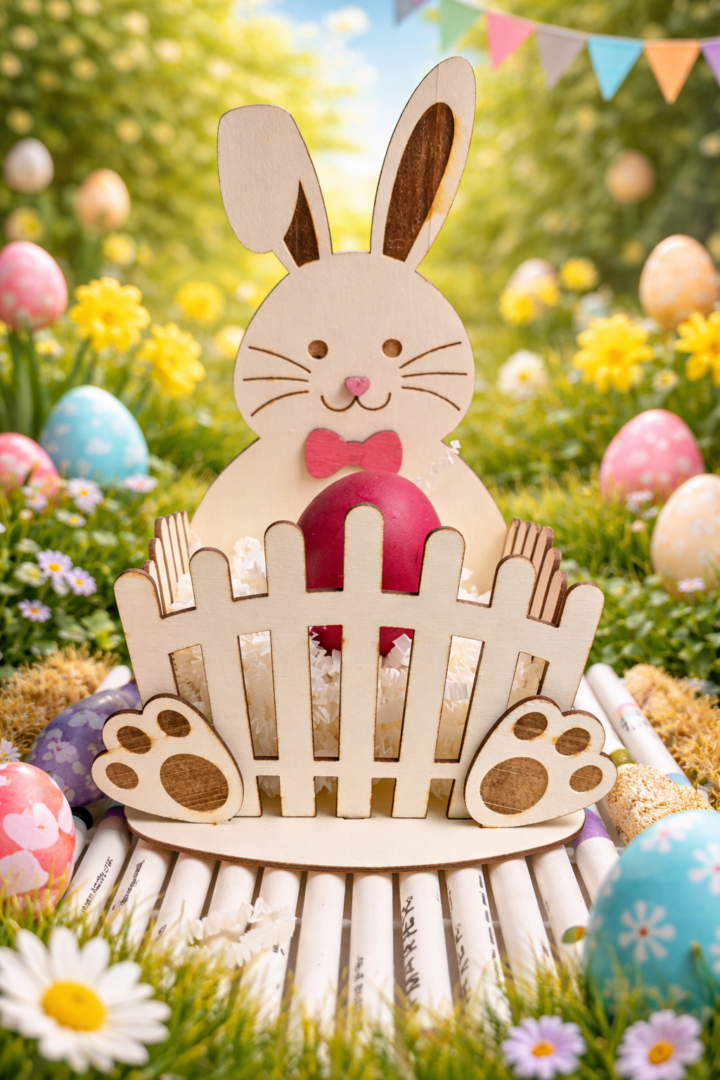 Čudovita velikonočna košarica z zajčkom 🐰🥚