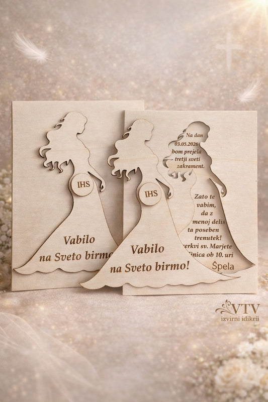 ✨ Leseno vabilo za sveto birmo ✨