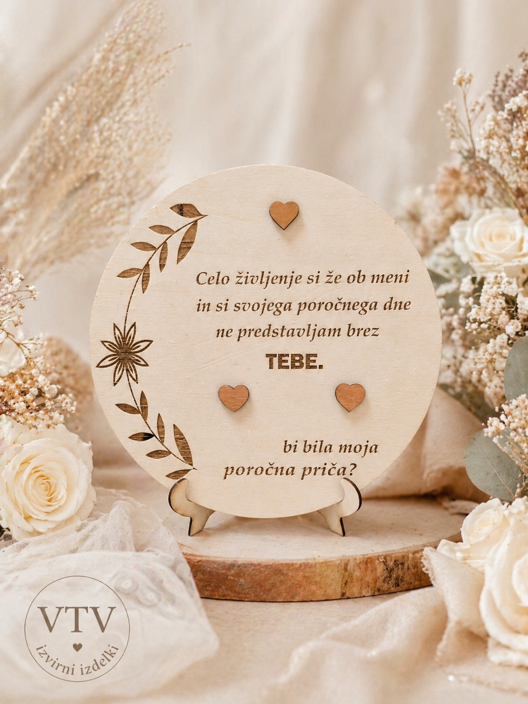 🌿 Unikatno poročno darilo – vprašanje, ki ostane za vedno 💍