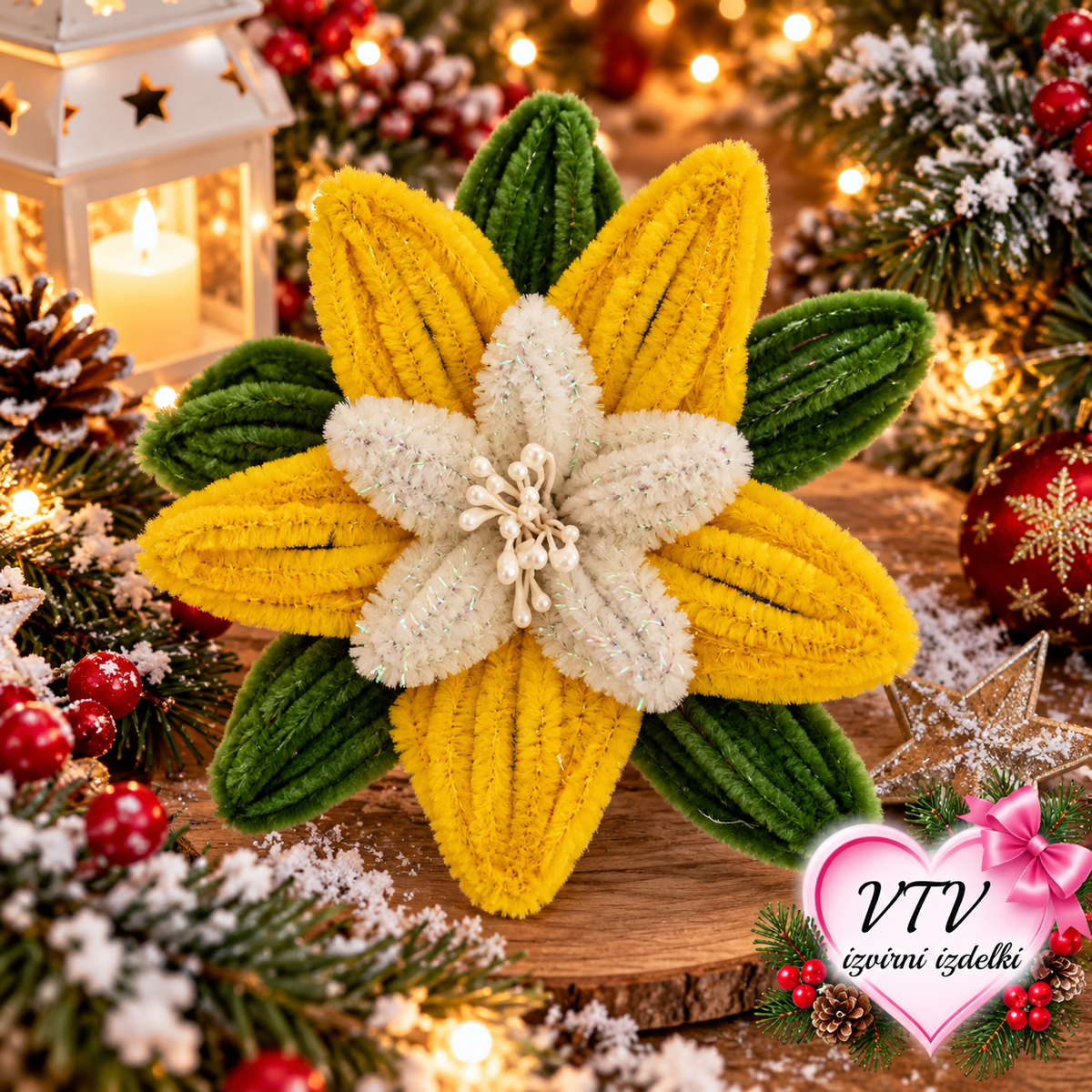 🌟🎄 Božične zvezde iz kosmate žice 🎄🌟