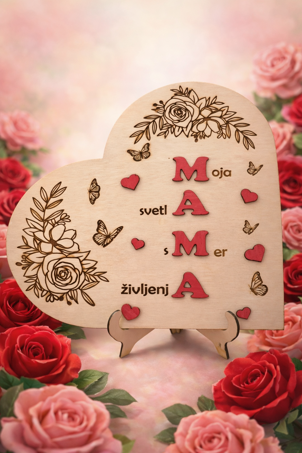 Leseno srce 🩷 MAMA