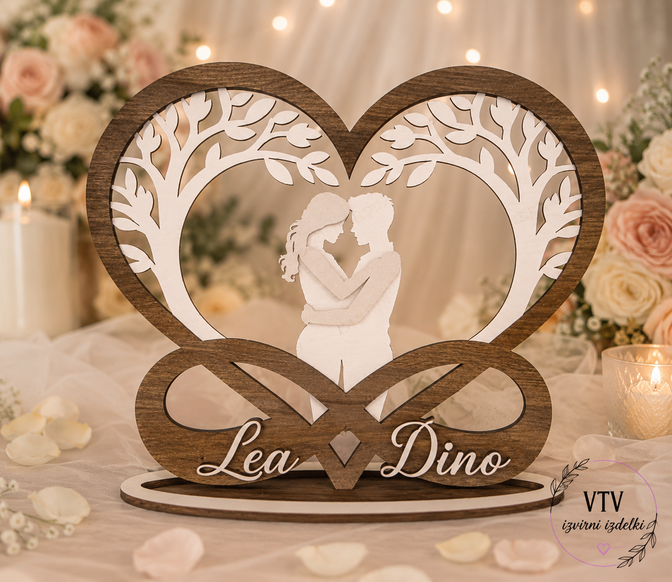 💍🤍 Večna ljubezen ujeta v les. 🤍💍