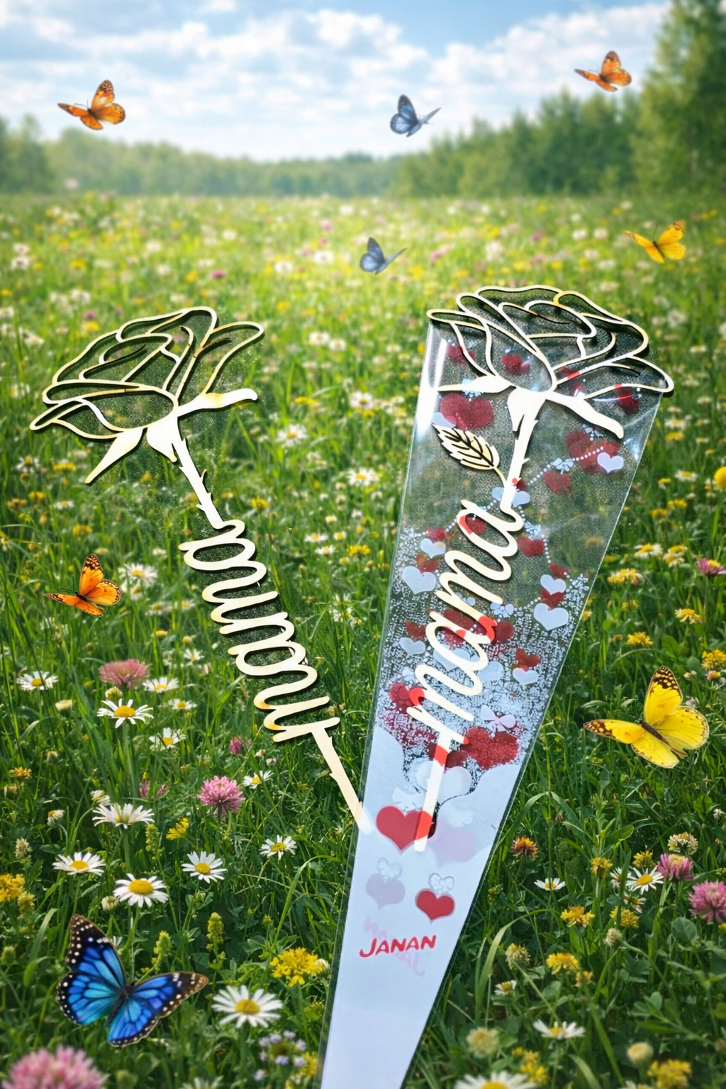 Lesena vrtnica🌹